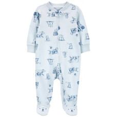 Комбинезон для мальчика голубой с медведями Carter's 9M