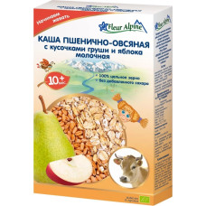 Каша молочная Fleur Alpine Пшенично-овсяная с кусочками груши и яблока