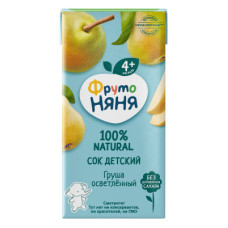 Сок 0,2л Фруто Няня Груша