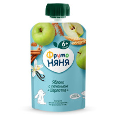 Пюре 90г Фруто Няня Яблоко с печеньем шарлотка