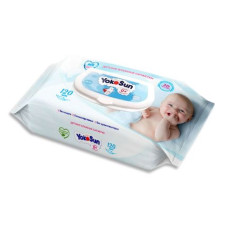 Влажные салфетки Yokosun 120шт с клапаном